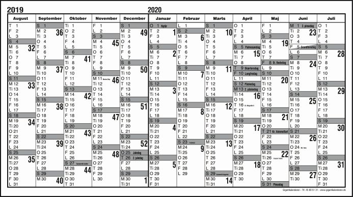 Skolekalender 2022-2023