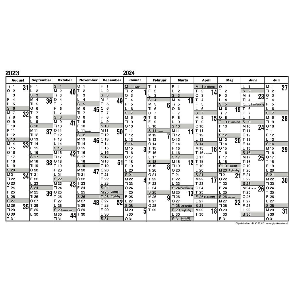 Skolekalender 2023-2024